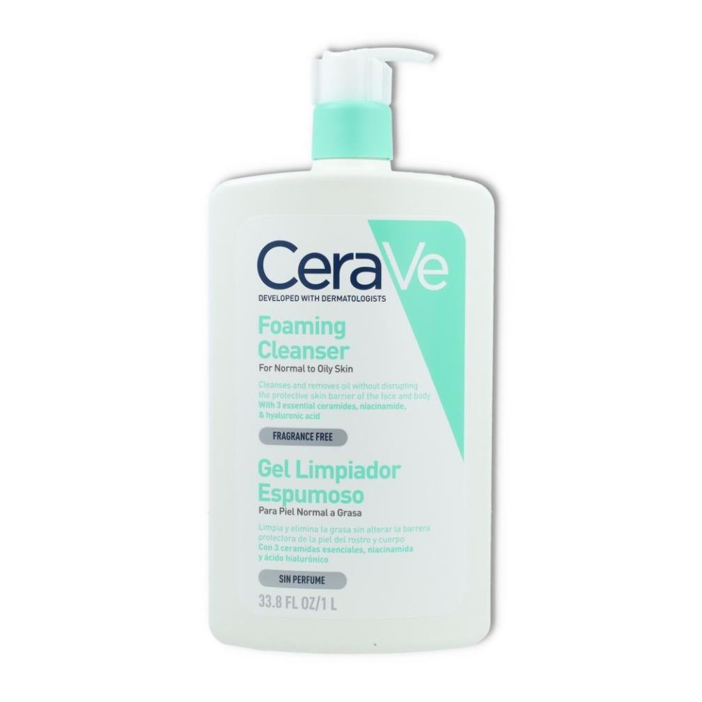 Gel limpiador espumoso 1l Cerave