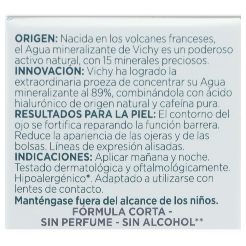 Contorno de ojos mineral 89 15 ml Vichy