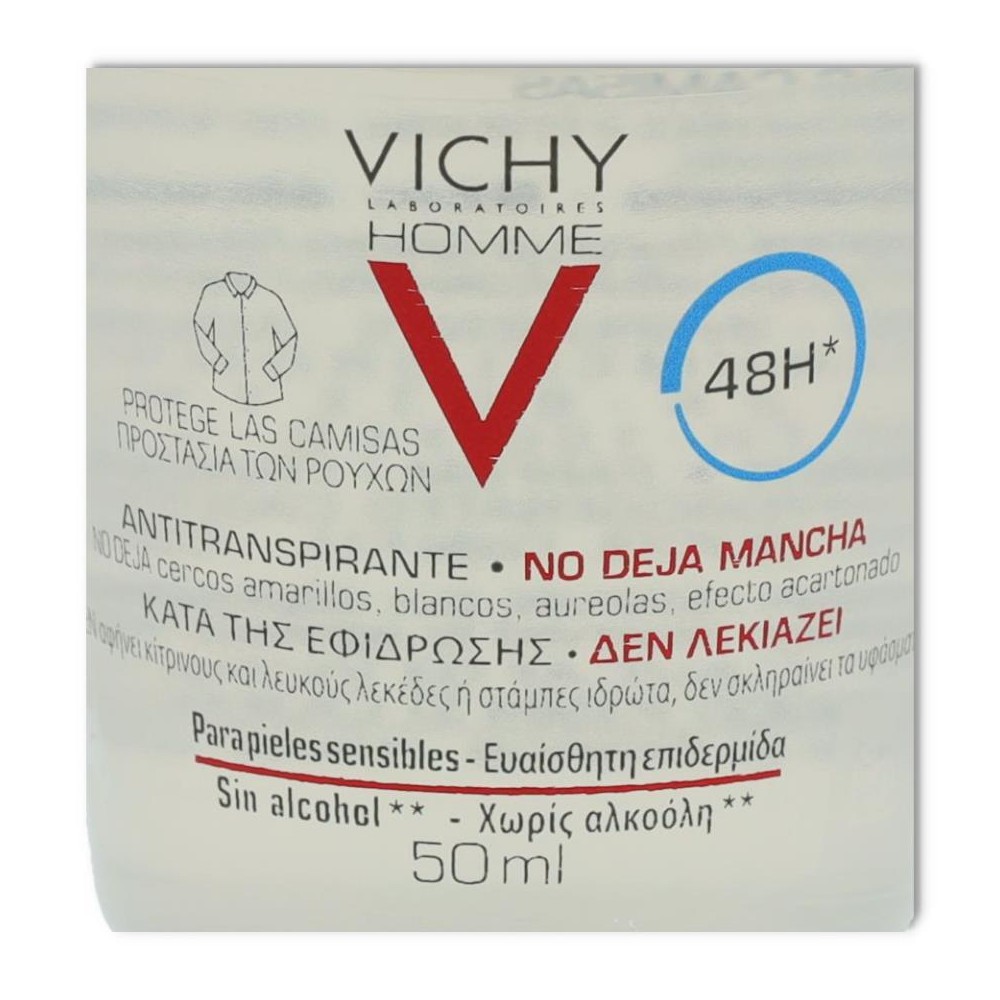 DESODORANTE HOMBRE no manchas  VICHY 48 HORAS