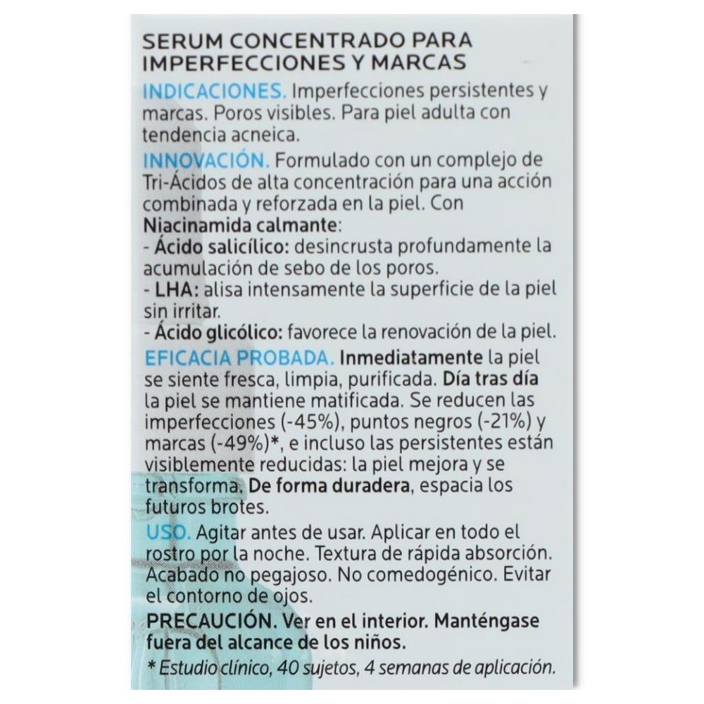 Effaclar ultra serum concentrado 30ml La roche po
