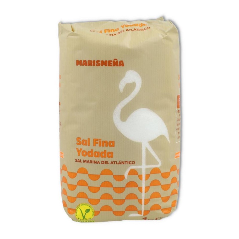 Marismeña Sal marina yodada 1000 gramos