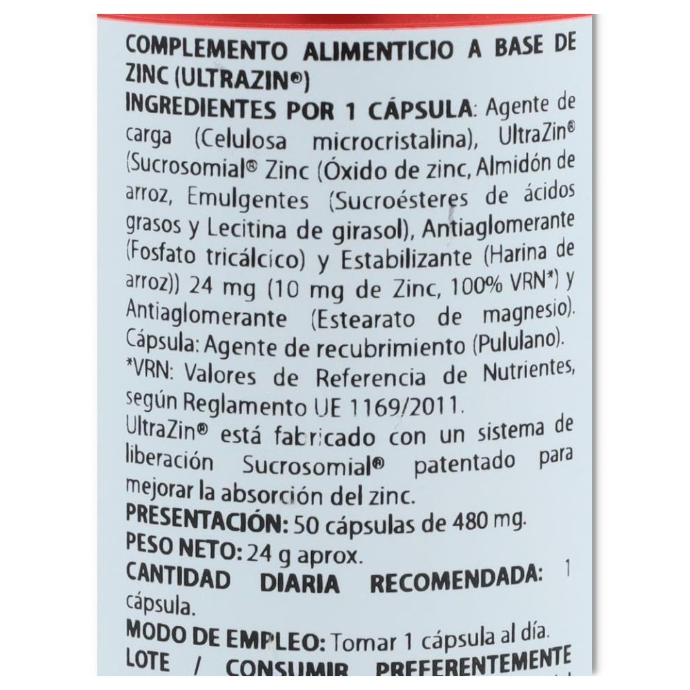 Holomega Zinc Liposomado 50 cap Equisalud