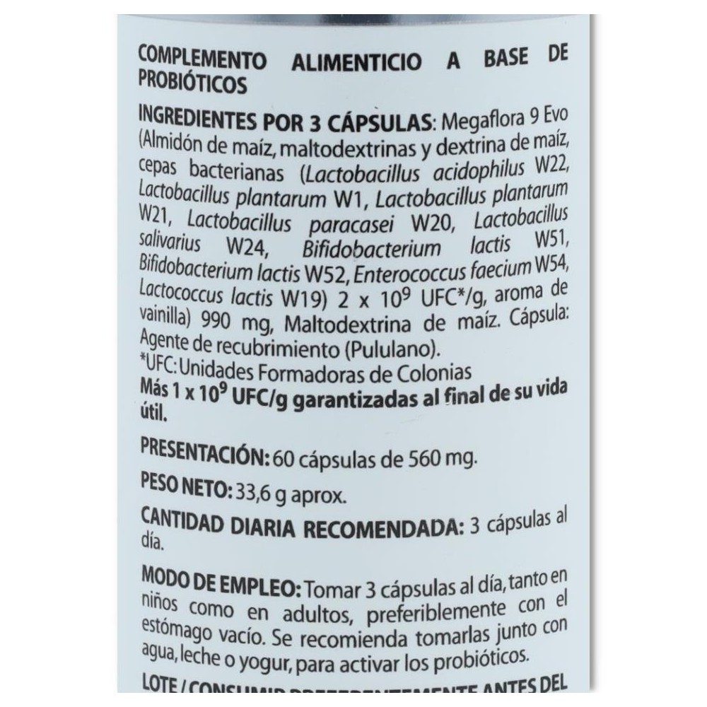 Microbiota Megaflora 9 60 cap Equisalud