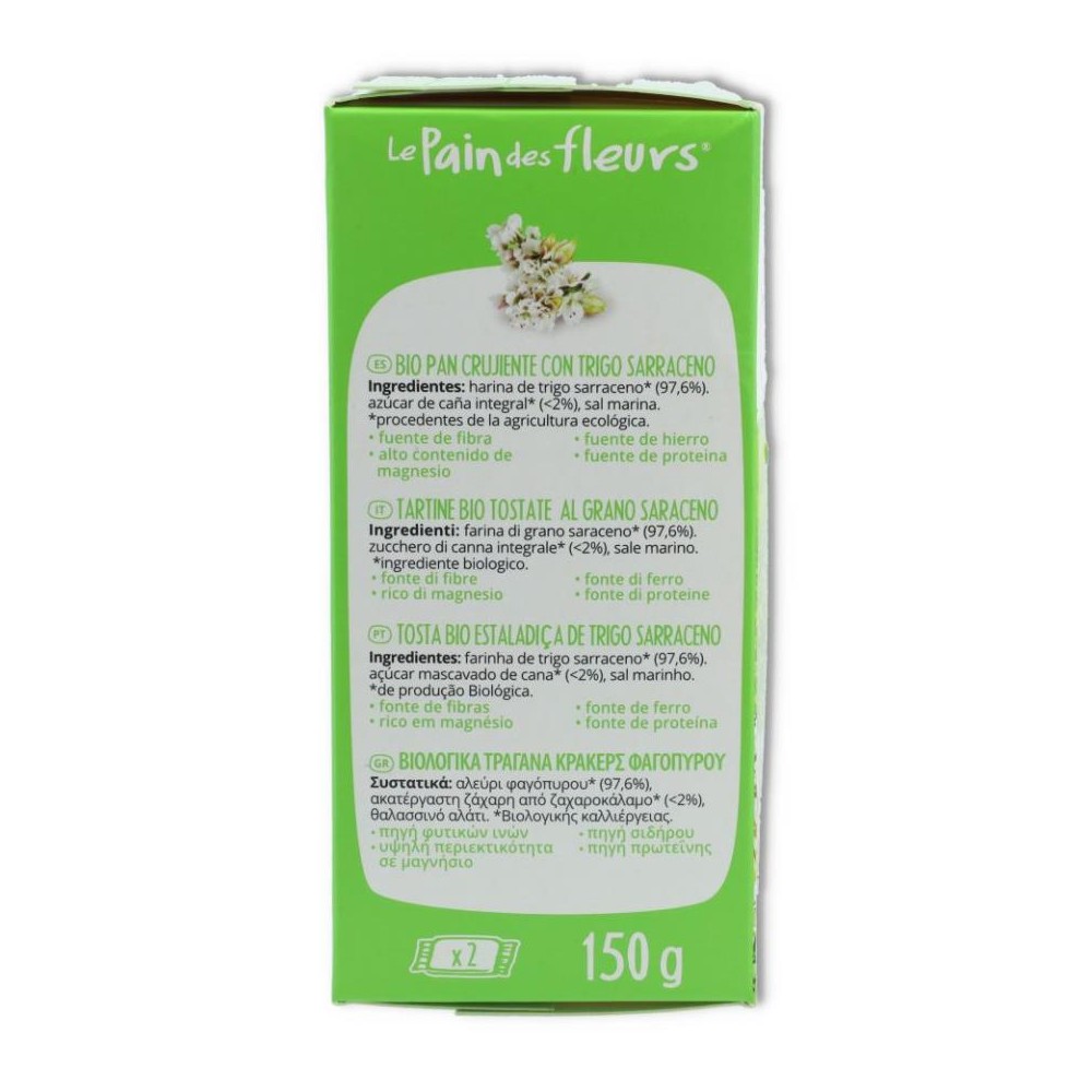 pan de flores sarraceno 150 gr le pain des fleurs