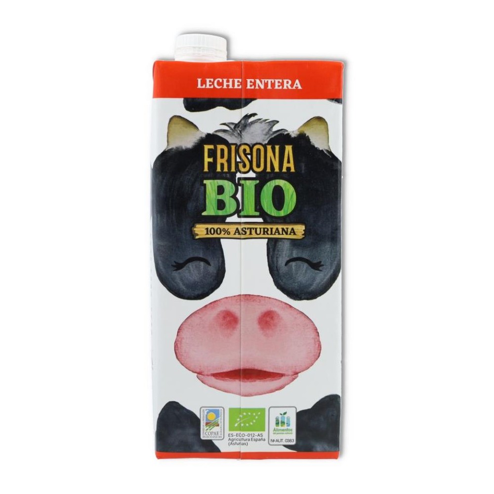 Frisona Leche de Vaca Entera Bio 1 litro 