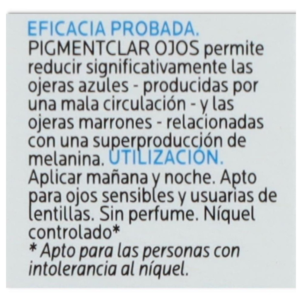 CONTORNO DE OJOS PIGMENTCLAR 15 ml ROCHE POSAY