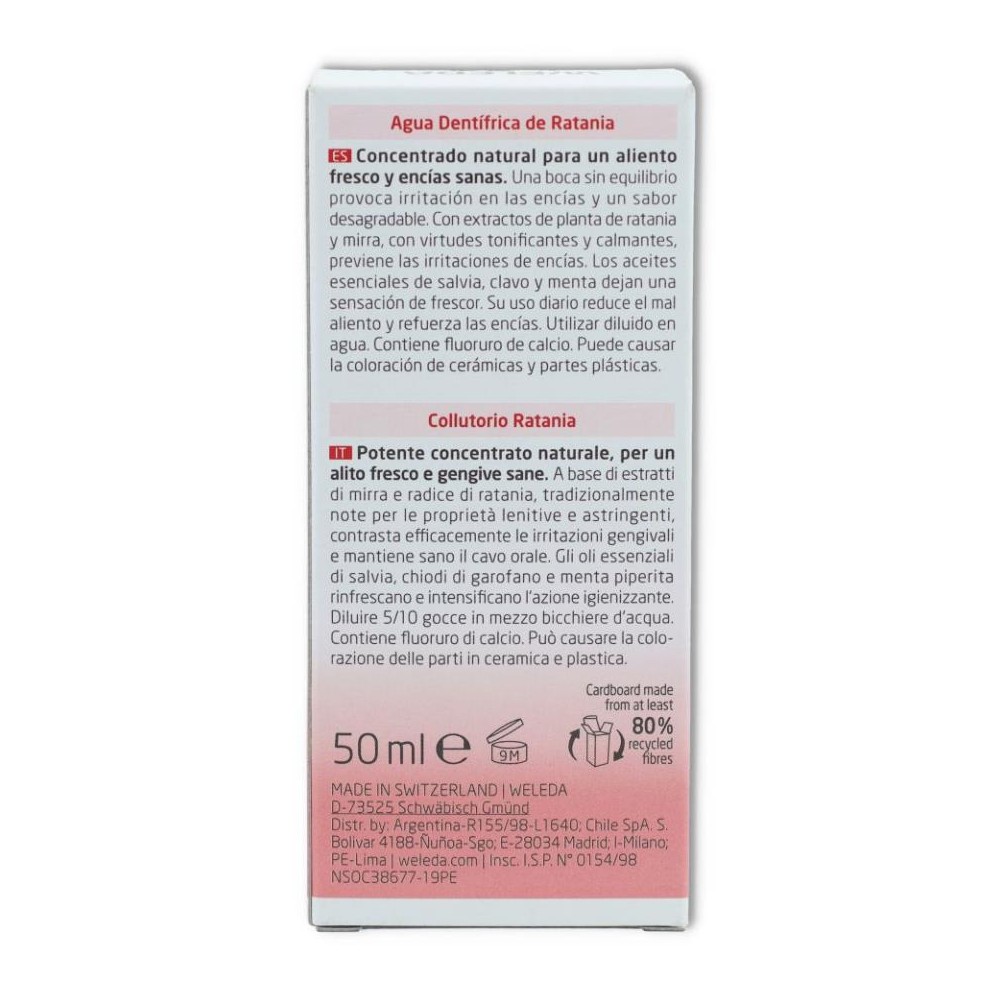 ELIXIR BUCAL DE RATANIA 50 ml WELLEDA