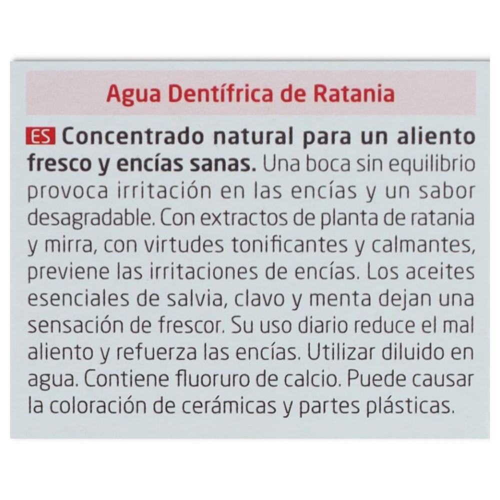 ELIXIR BUCAL DE RATANIA 50 ml WELLEDA