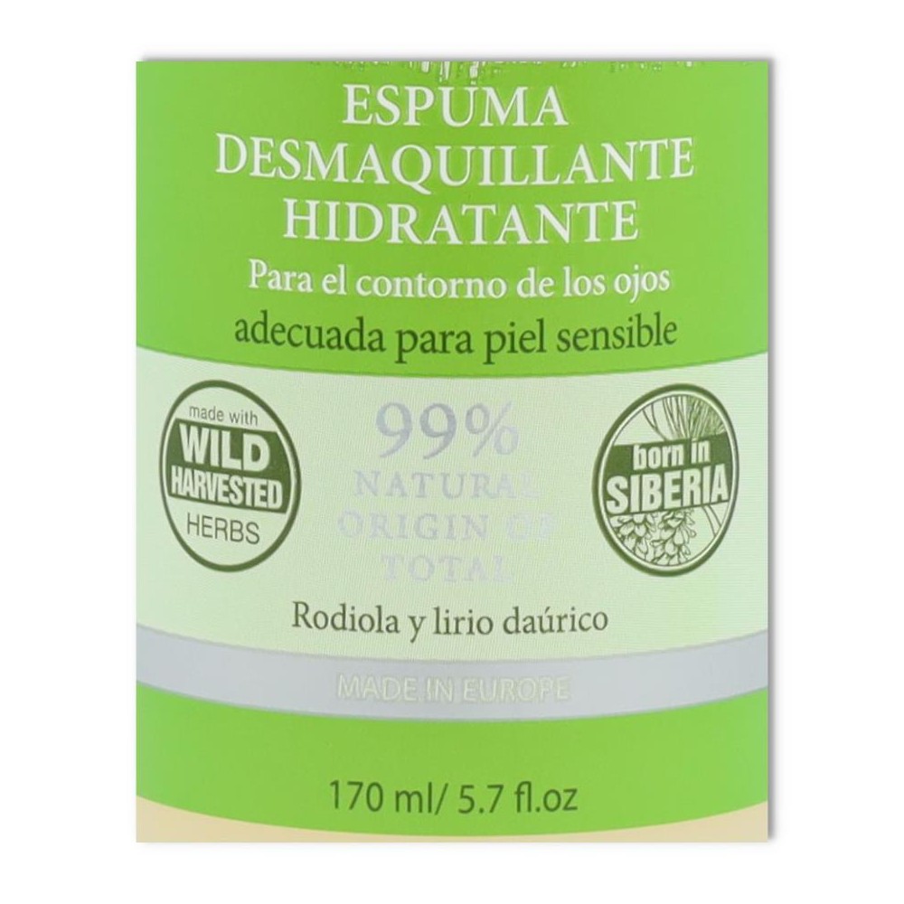 Espuma Desmaquillante Sensible 170 ml Natura Siber