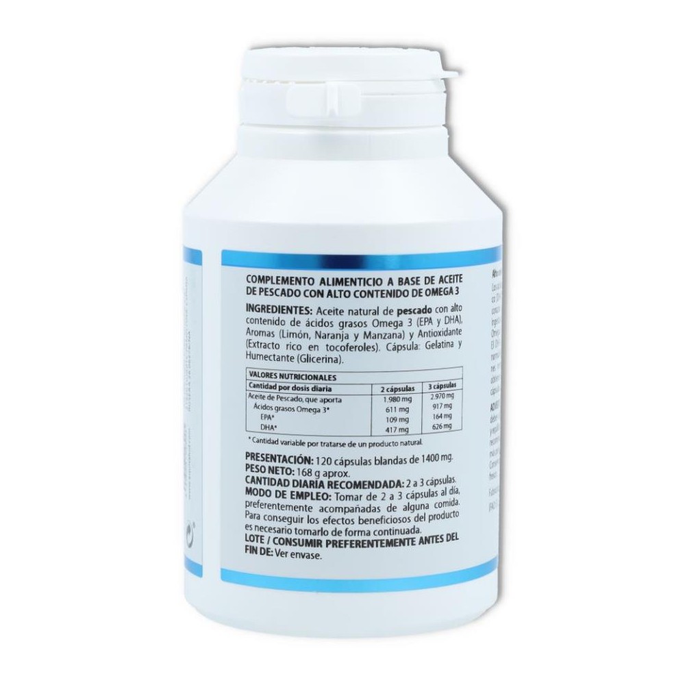 Omega 3 Activo 120 cap Equisalud