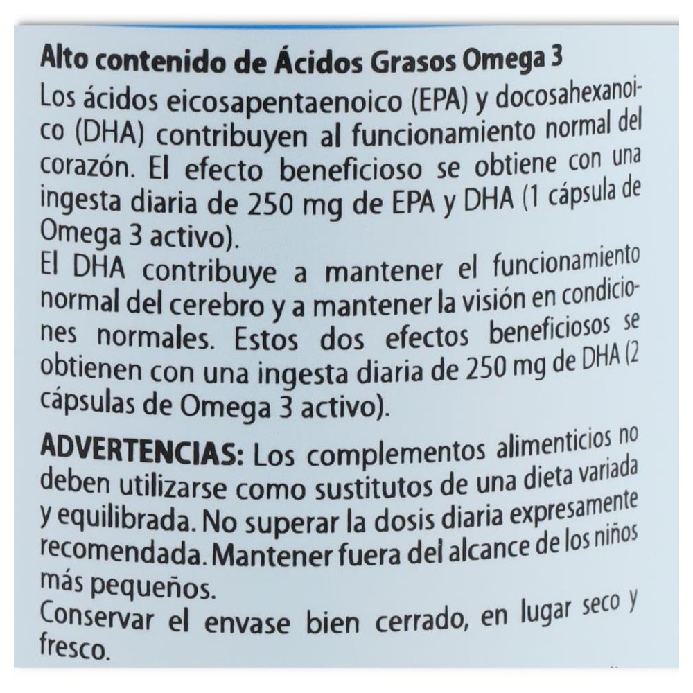 Omega 3 Activo 120 cap Equisalud