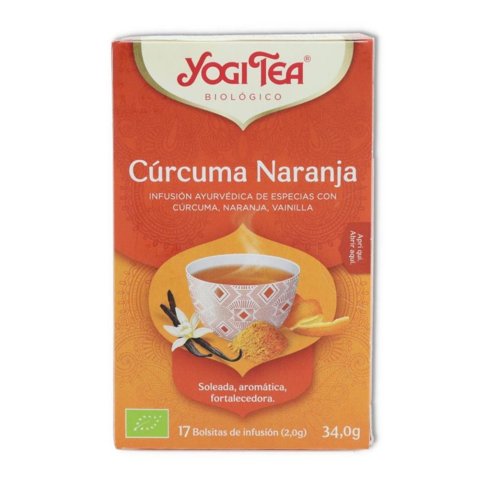 TE CURCUMA  NARANJA Y VANILLA 17filt Yogi