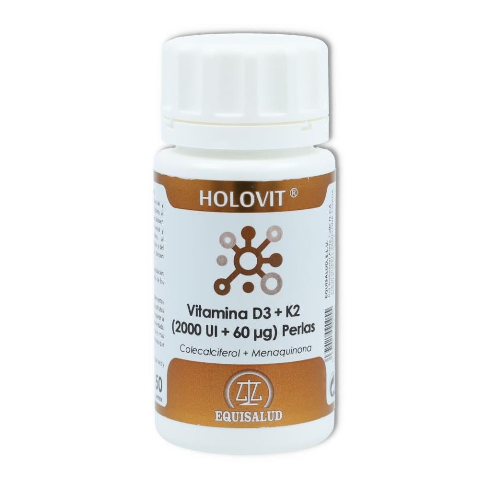 Holovit Vitamina D3  K2 2000 UI 50 perlas Equisal