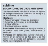 Sublime Contorno de Ojos 15 ml Bella Aurora