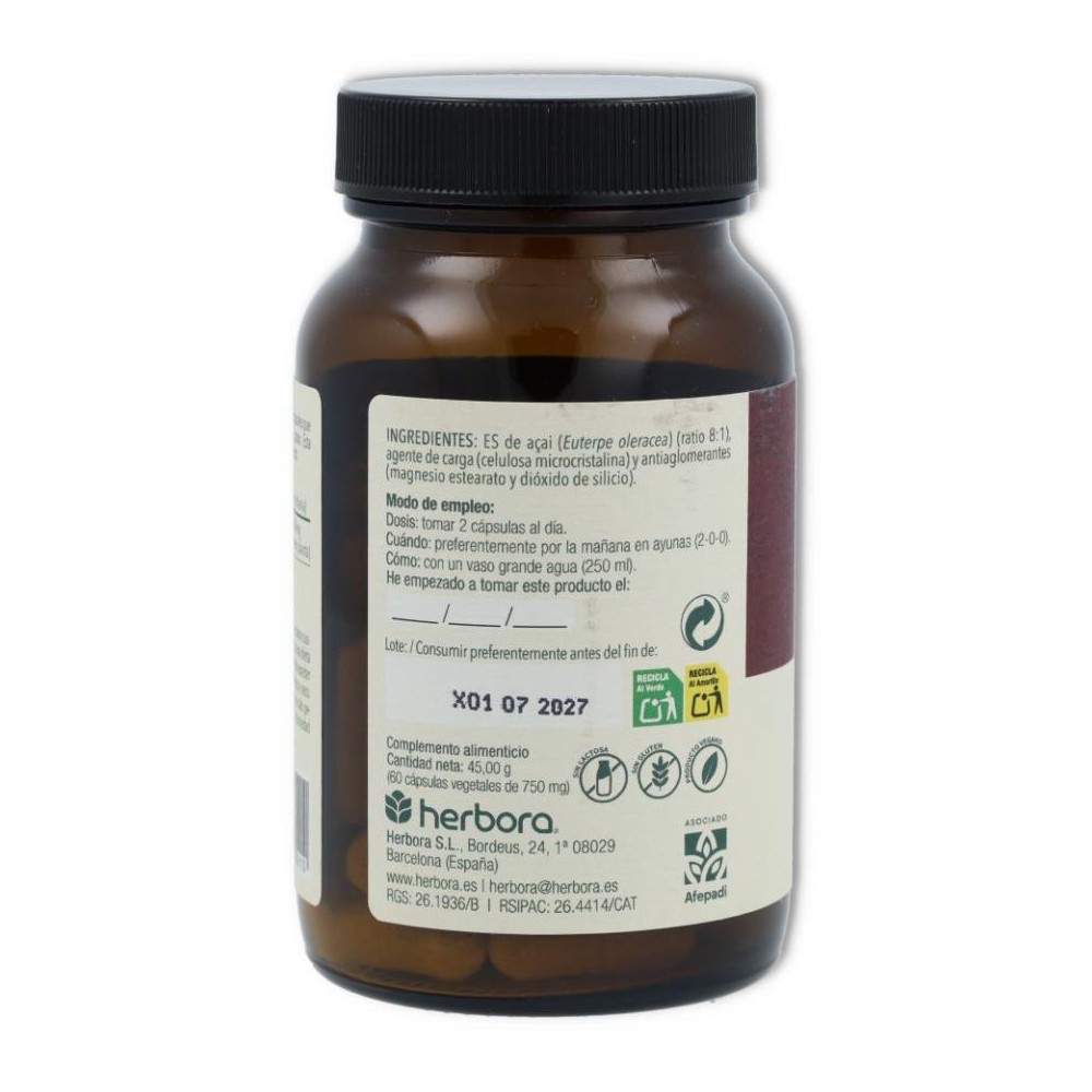 Herbora Acai 60 cápsulas