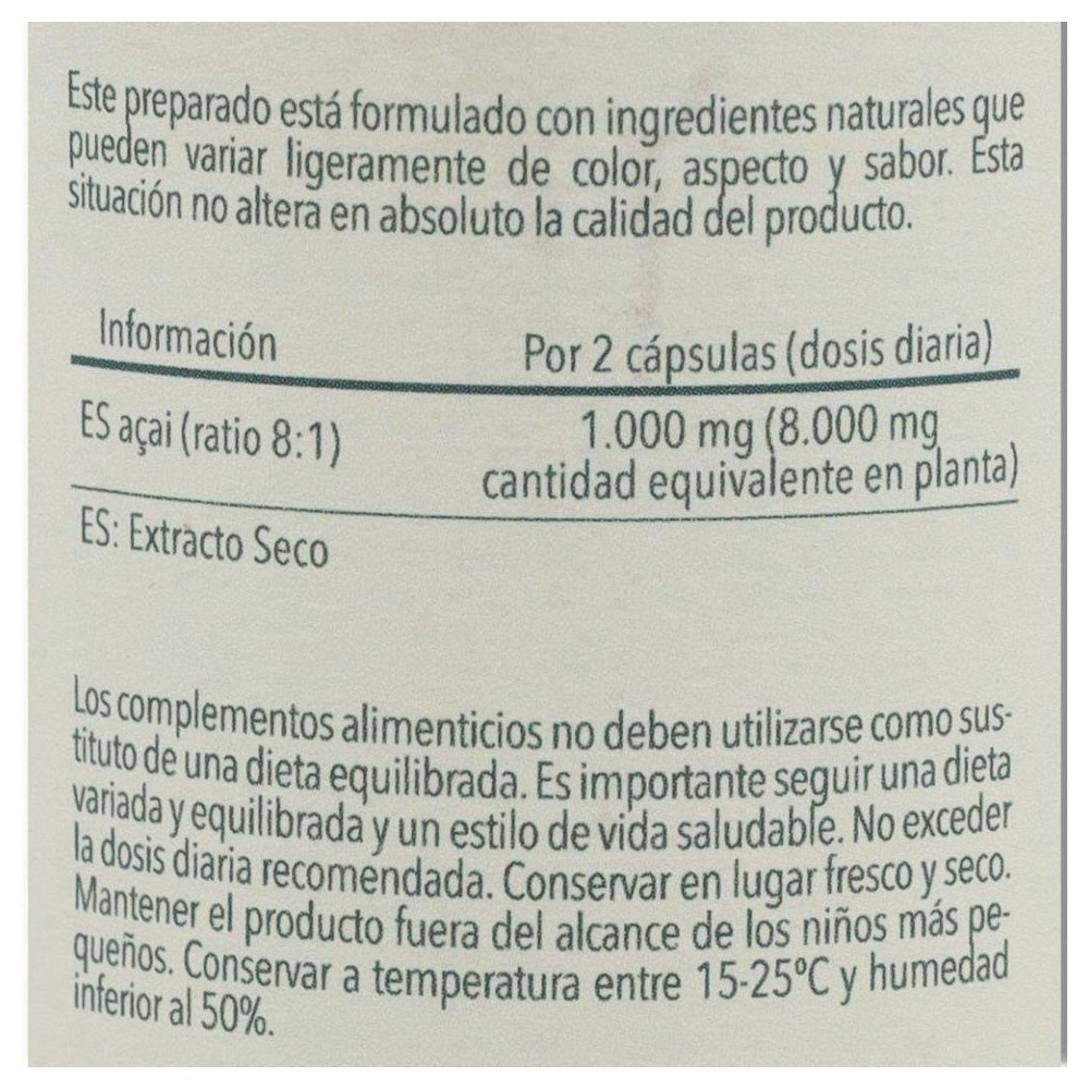 Herbora Acai 60 cápsulas