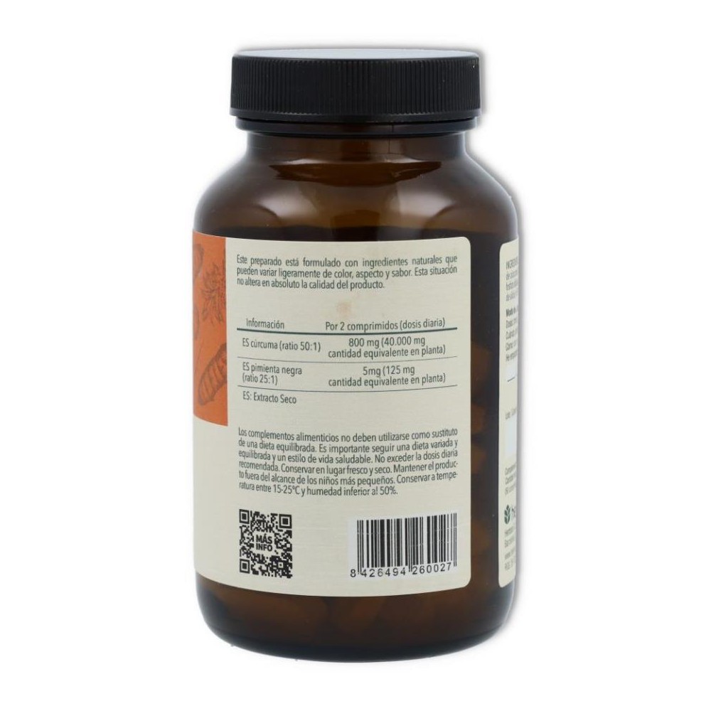 Herbora Cúrcuma 400 mg 60 comprimidos 