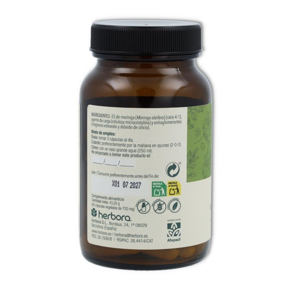 Herbora Moringa 60 cápsulas