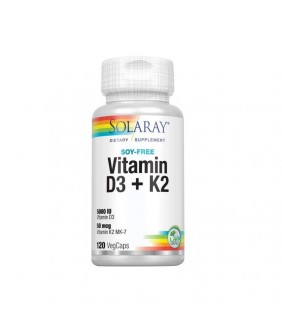 Solaray Vitamin D3+K2 120...