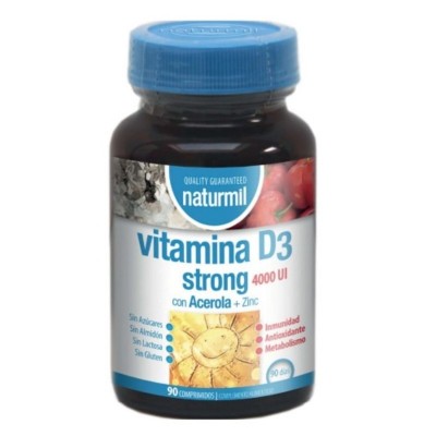 Naturmil Vitamina D3 +Acerola y Zinc 90 comprimidos Naturmil - 1