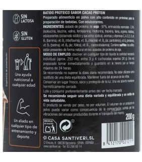 Protein 90 Instan Cacao 200 gramos Santiveri