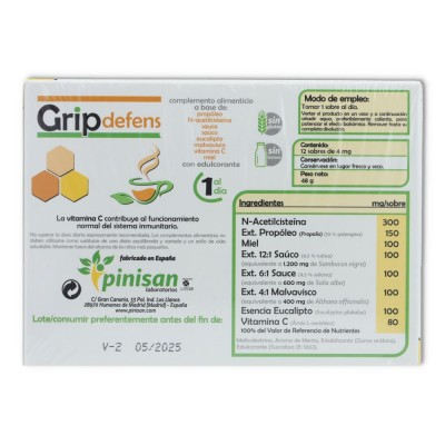 Pinisan Grip Defens  12 sobres