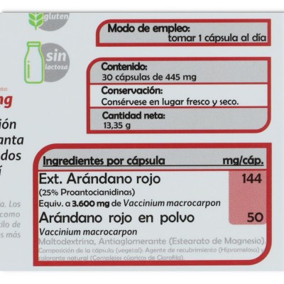 Fito Premium arándano rojo 30 cápsulas Pinisan