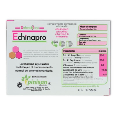 Echinapro 30 cápsulas Pinisan