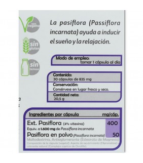 Fito Premium Pasiflora 30 cápsulas Pinisan