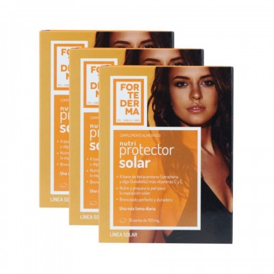 Herbora Pack 3 Cajas Nutri Protect Solar 30 cap 1u