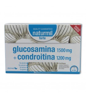 Naturmil Glucosamina 1500 mg+Condroitina 1200 mg 20 ampollas