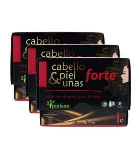 Pinisan Pack 3 Cajas Cabello Piel Uñas 12 via 1 un