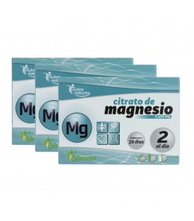 Pinisan Pack 3 Cajas Citrato Magnesio 60 comp 1 un