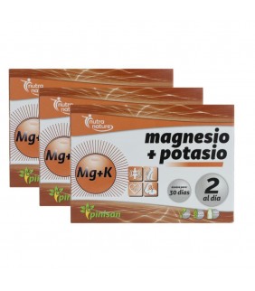 Pinisan Pack 3 Cajas Magnesio Potasio 60 com 1 uni