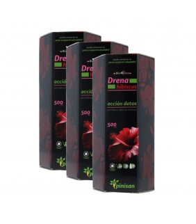 Pinisan Pack 3 Botes Drena Hibiscus 500 ml 1 unid