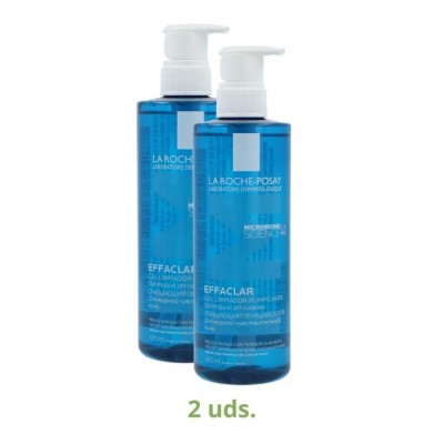 Roche Pack 2 botes Gel Mousse Effaclar 400 ml 1 un