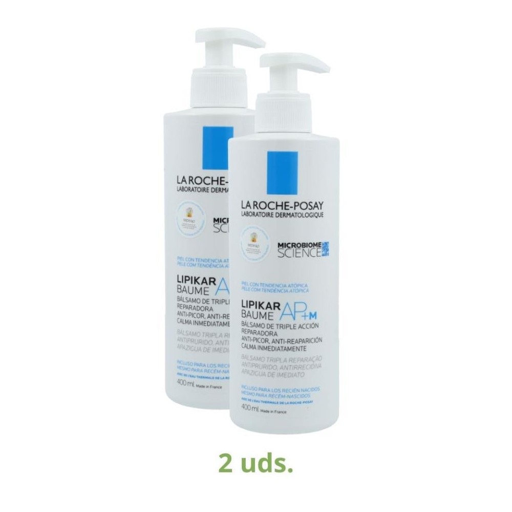 Roche Pack 2 botes Lipikar Baume AP 400 ml 1 un