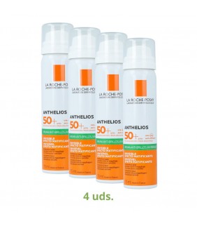 Roche Pack 4 botes Bruma Invisibl SPF 50 75 ml 1 u