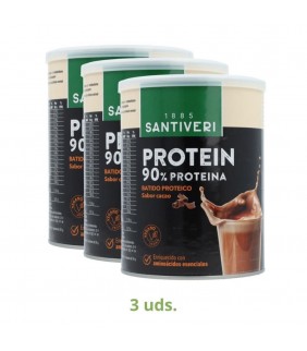 Santiveri Pack 3 Botes Protein Cacao 200 gr 1 un