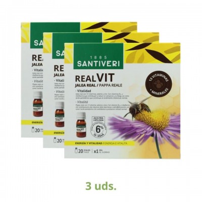 Santiveri Pack 3 Cajas Realvit 20 vial 1 uni