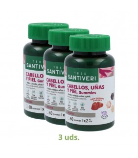 Santiveri Pack 3 Botes Gominola Cabello 60 uni 1 u