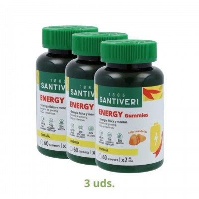 Santiveri Pack 3 Botes Gominolas Energy 60 uni 1 u