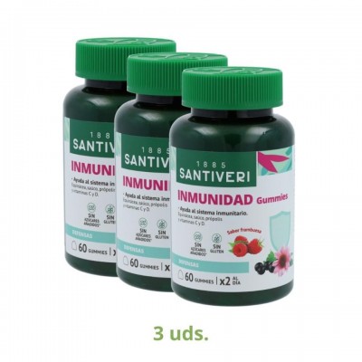 Santiveri Pack 3 Botes Gominol Inmunidad 60 un 1 u