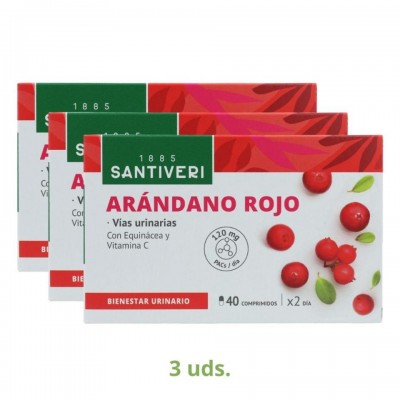 Santiveri Pack 3 Cajas Arandano Rojo 40 comp 1 u