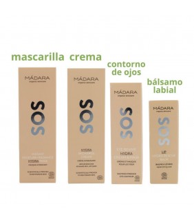 Madara Pack Mascarilla Crema Ojos y Labios SOS