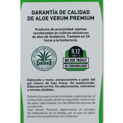 Aloe Verum Premium 1 litro Plameca