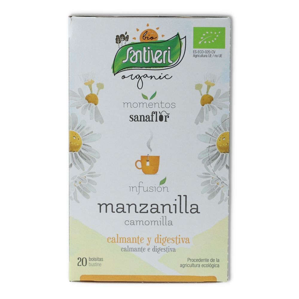 Sanaflor infusion manzanilla bio 20 bolsitas Santiveri