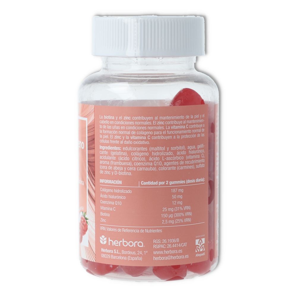 Herbora Gummies Biotina + Colágeno 60 gominolas