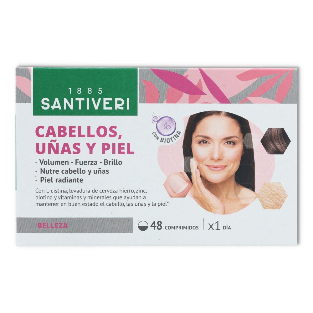 Santiveri Pack 3 Cajas Cabello Piel Uñas 48 comprimidos