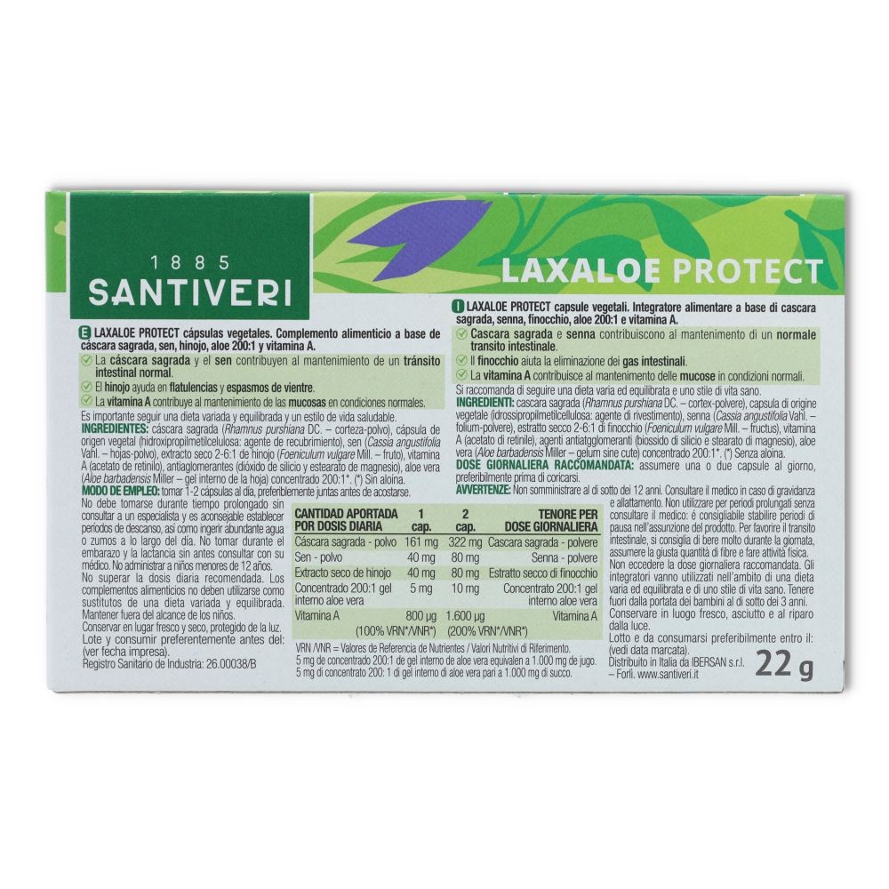 Santiveri Pack 3 Cajas Laxaloe Protect 60 cápsulas